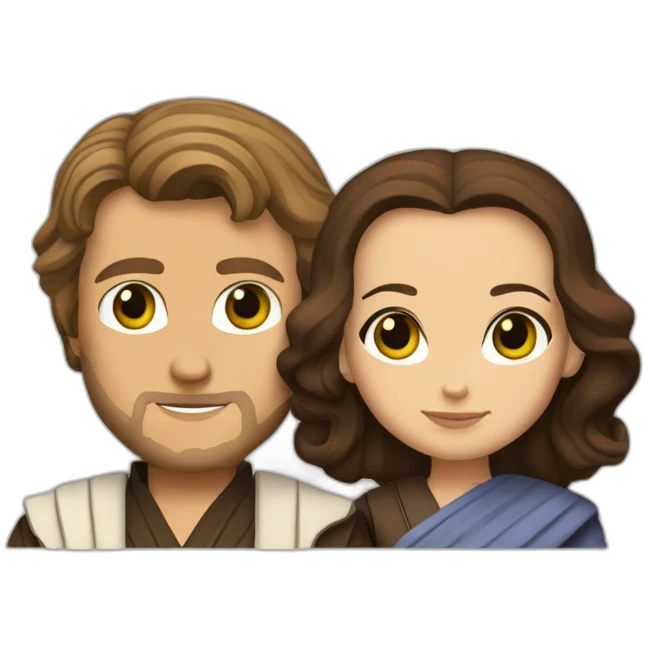 Anakin Skywalker with padme emoji
