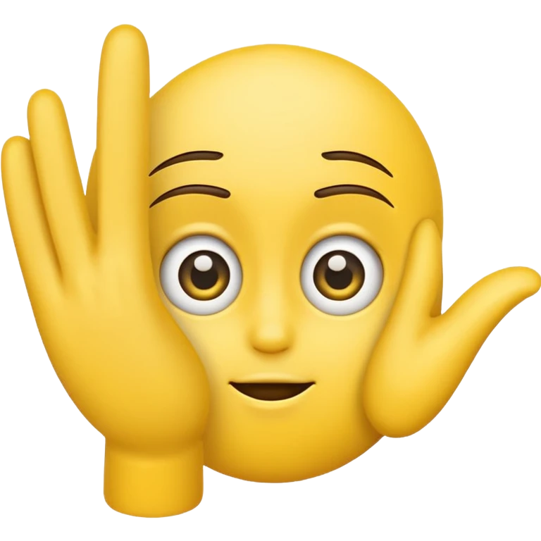 emoji rolled eyes and expressing “talk to the hand” emoji
