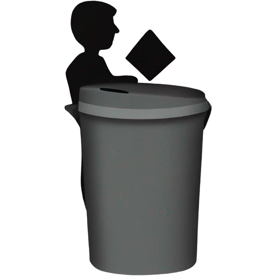 File delete user icon emoji