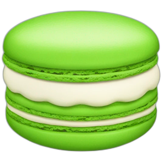green Macaron  emoji