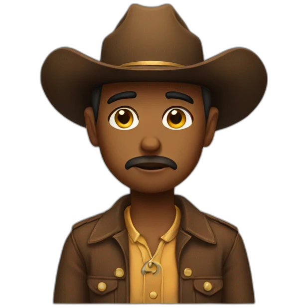 Sad cowboy emoji
