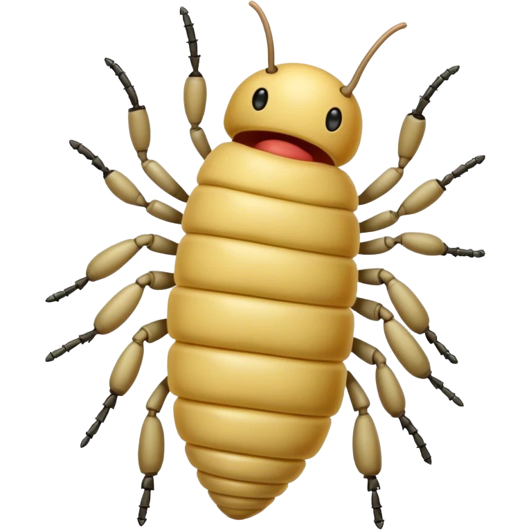 large maggot with shot legs  emoji