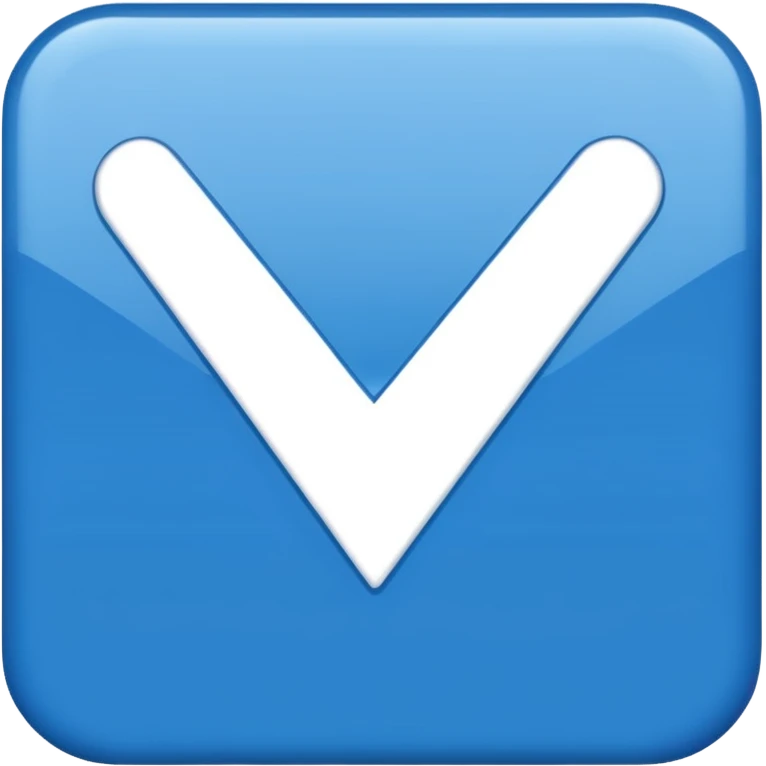 White Checkmark in blue box emoji