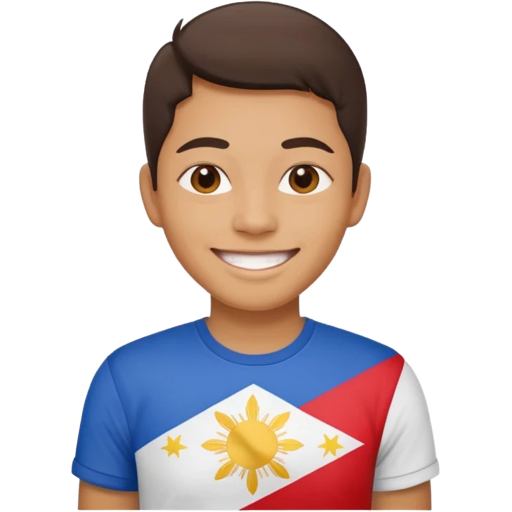 smile with Filipino colors emoji