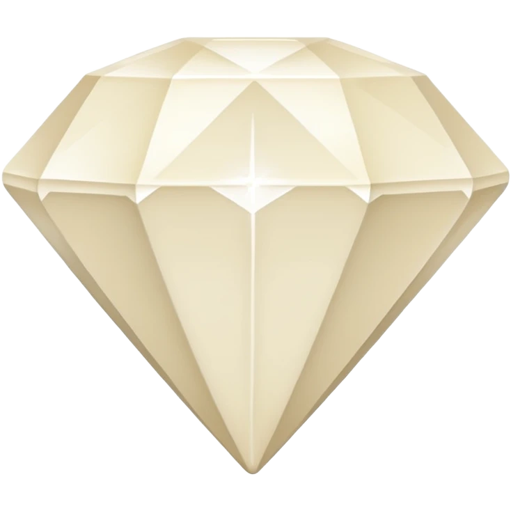 diamond shape carved from ivory emoji emoji