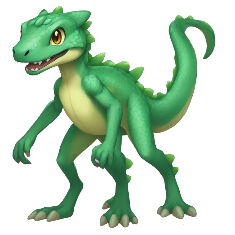 Anthro Sona Fakemon Reptile Full Body emoji