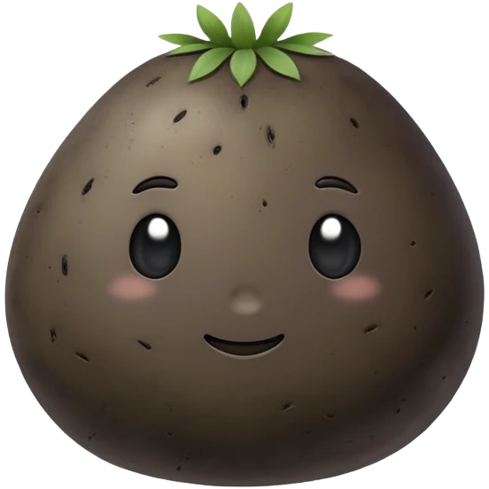 black potato emoji