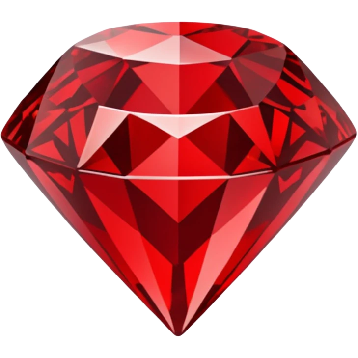 Red Diamond Crystal with "RED" written in the center emoji