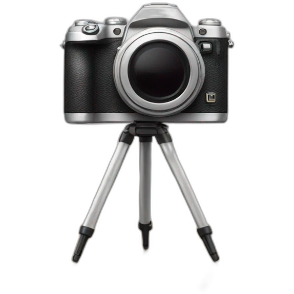 the the back side of the camera is on legs emoji