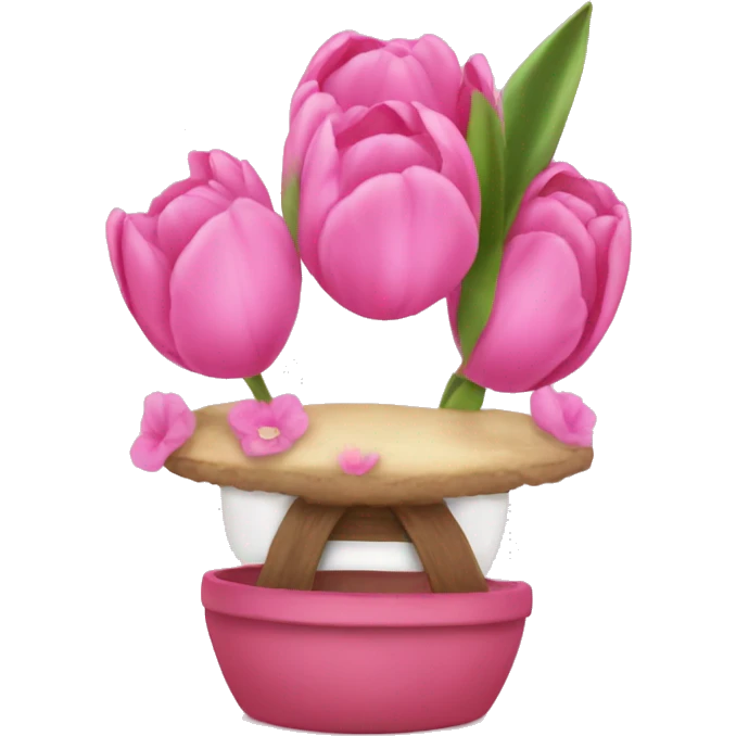 Pink tulpis Boutique  emoji