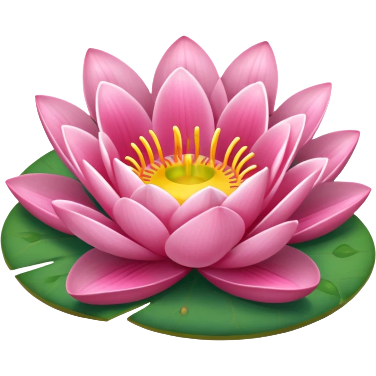 pink lilypad emoji