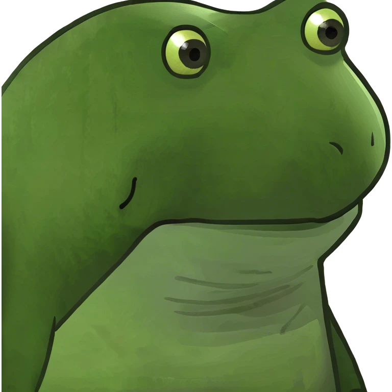 Bufo with hair emoji