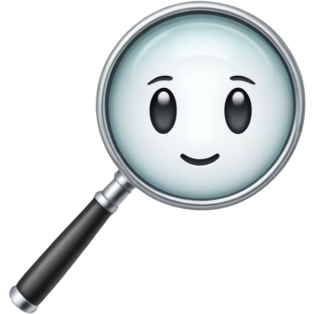 lupa de aumento emoji