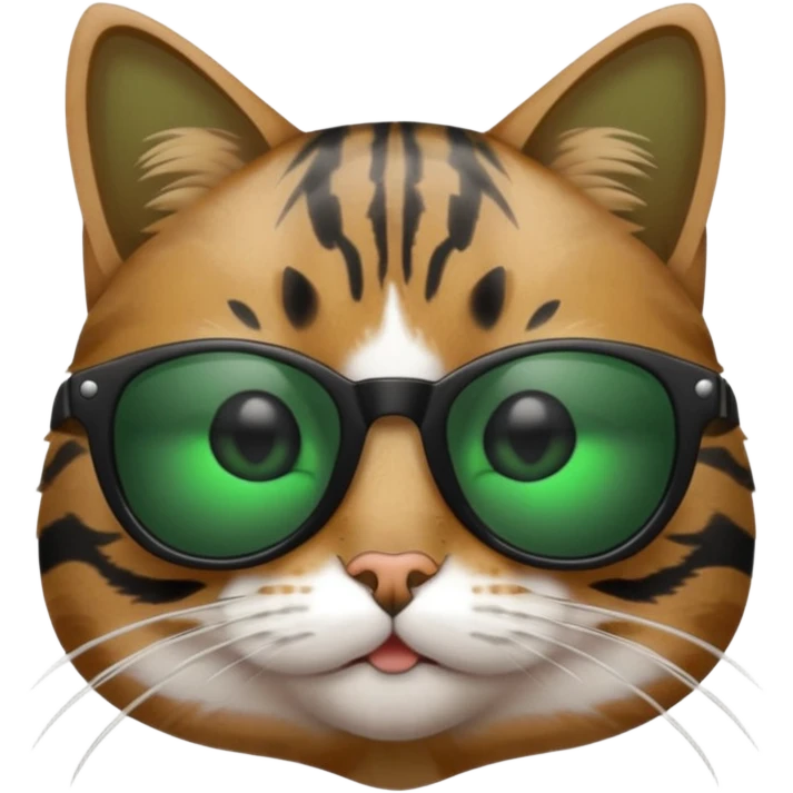 Cat wearing sunglasses emoji