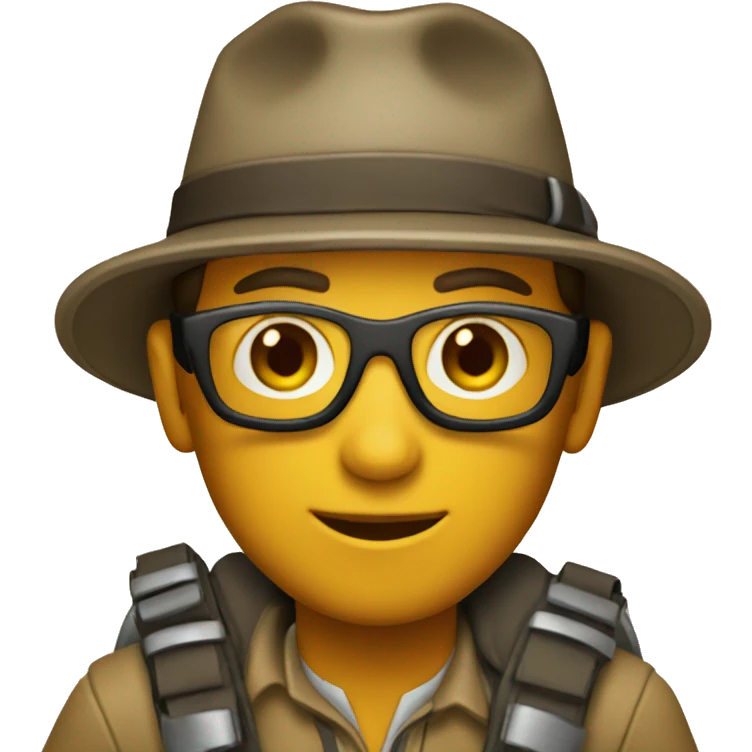 Explorer with map emoji