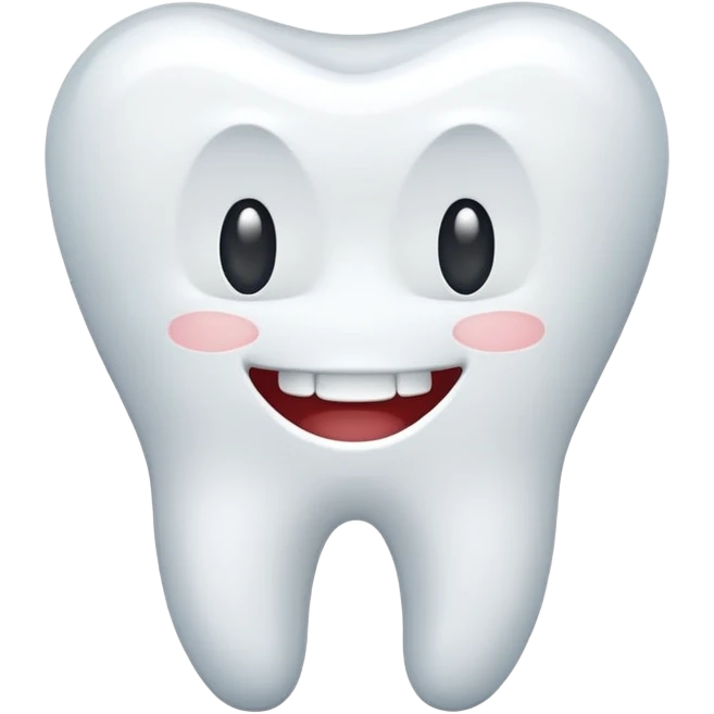 single tooth simple clean emoji