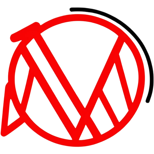 Bright red prohibition symbol, forbidden sign, circle with diagonal line emoji