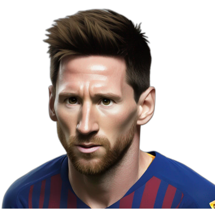 Messi shh emoji