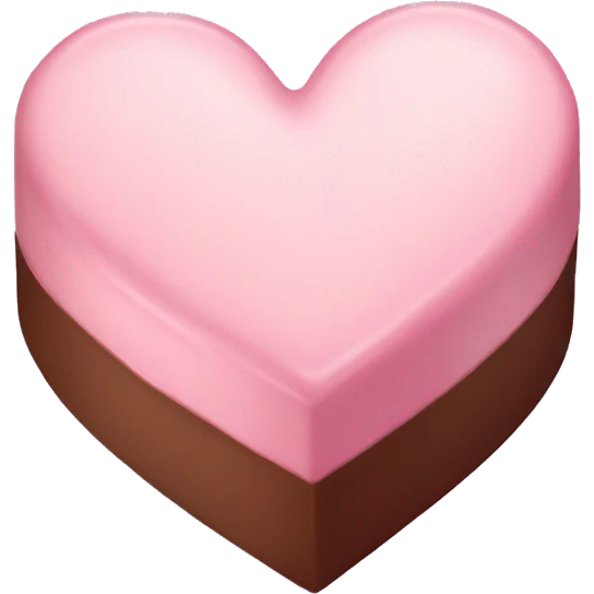 Pastel pink heart box of chocolate  emoji