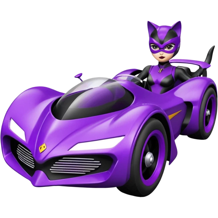 Hot rod Cat Woman’s futuristic Catmobile rc car  emoji