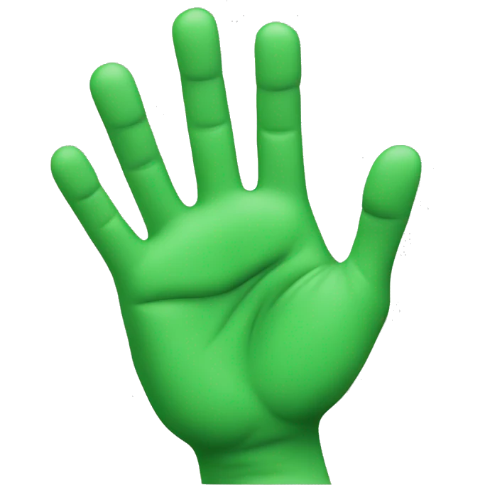 raised hands green emoji