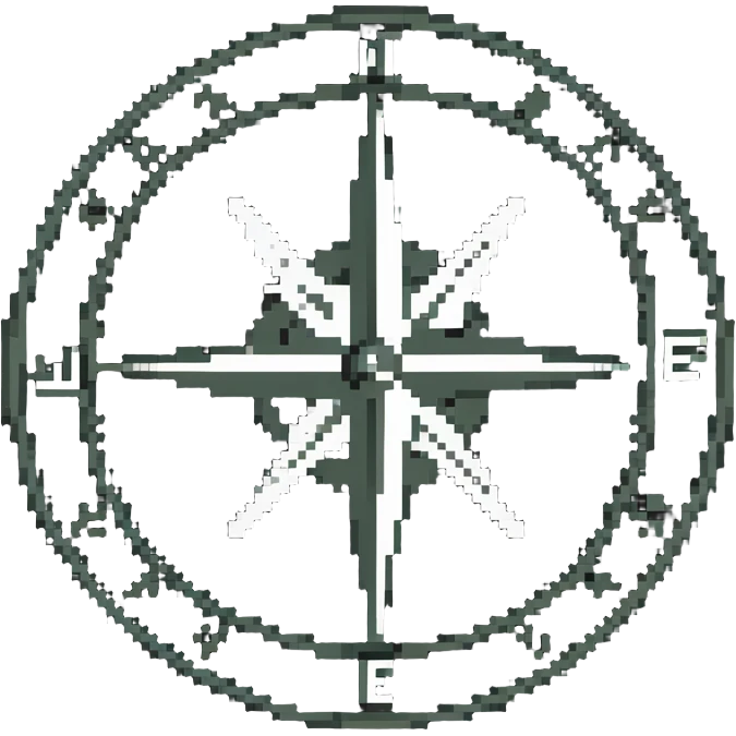 army compass navigation tool emoji