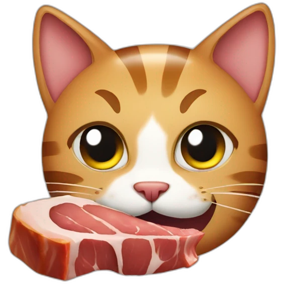 Meat eat cat emoji