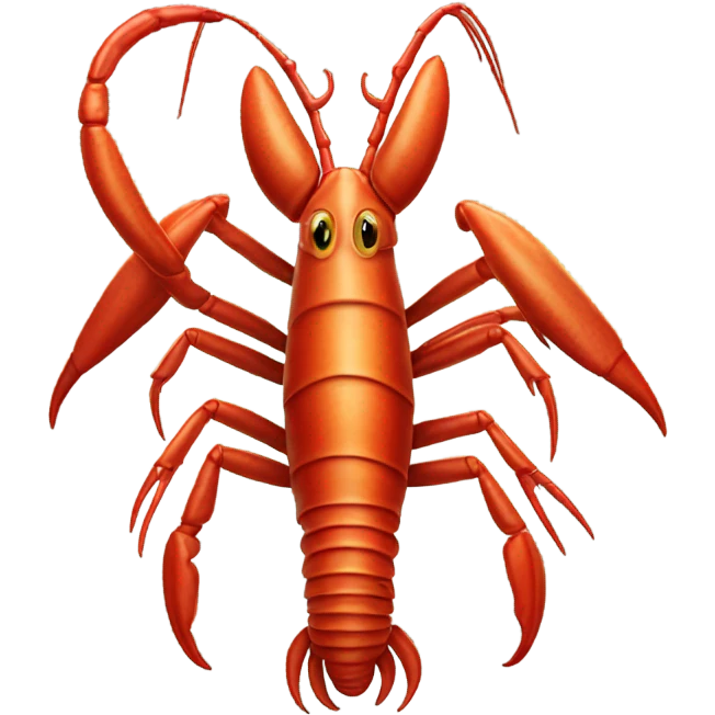 a alien male pipede lobster full body emoji