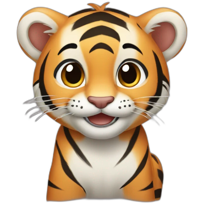 tiger cub smiling emoji