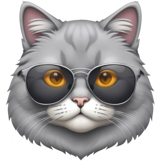 Cool cat wearing sunglasses  emoji