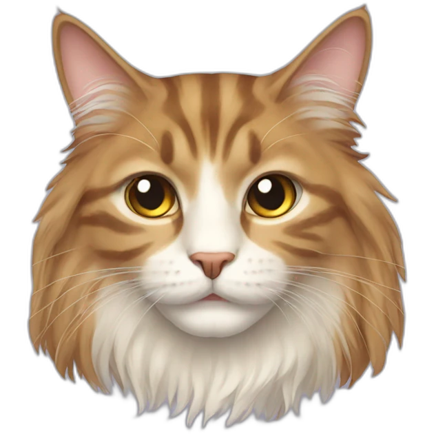 Long hair cat emoji