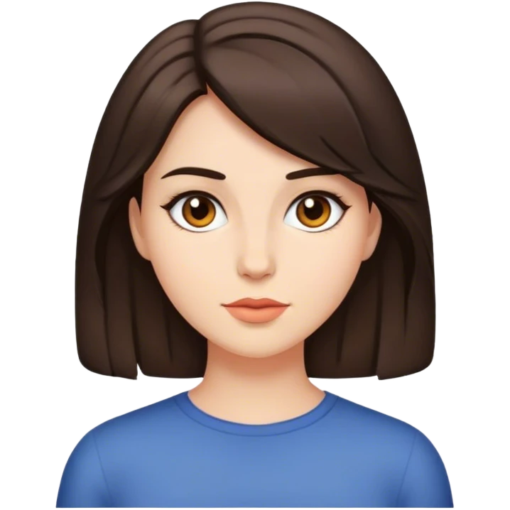 Brunette with medium hair  emoji