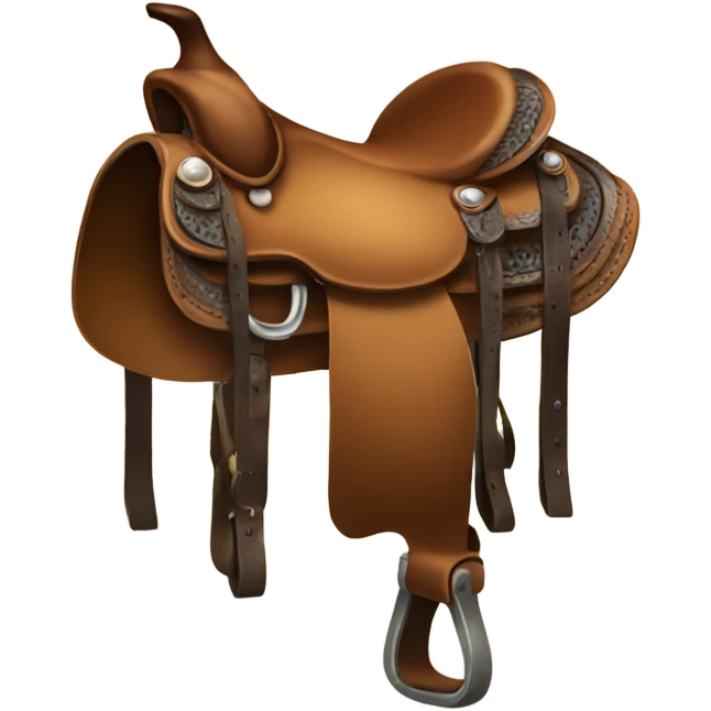 western saddle  emoji