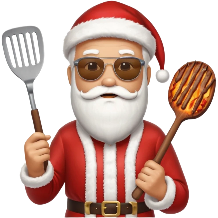 Santa BBQ emoji