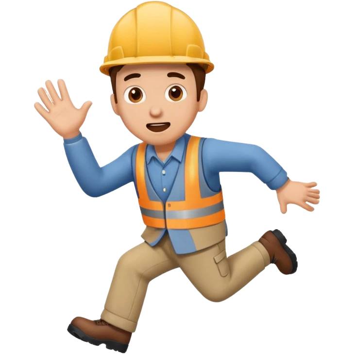 engineer tripping over emoji