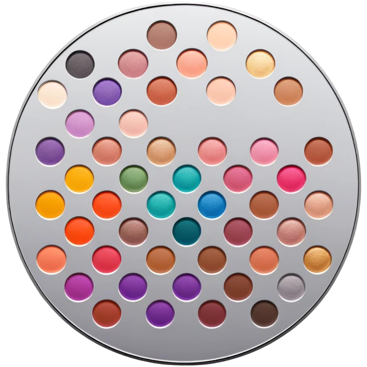 Paleta de sombras de maquillaje  emoji