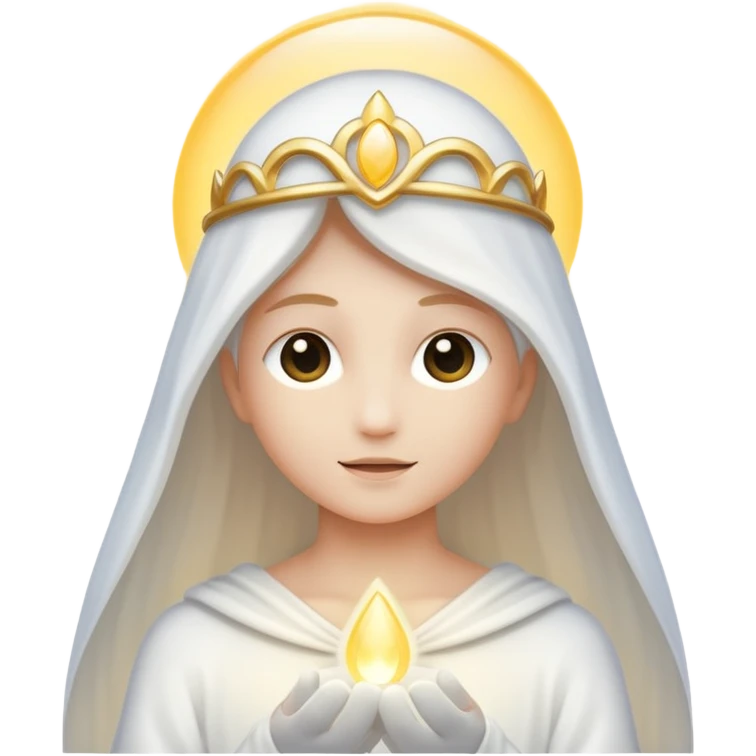 a light being all white emoji