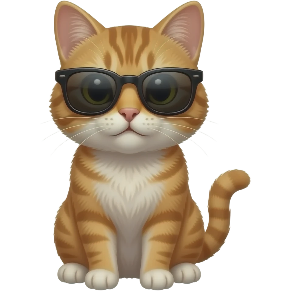 Cat wearing sunglasses emoji