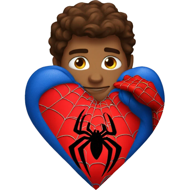 Spiderman heart emoji