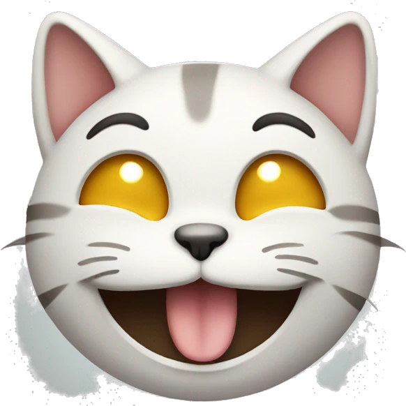 laughing and crying cat emoji