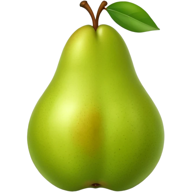pear with piece emoji