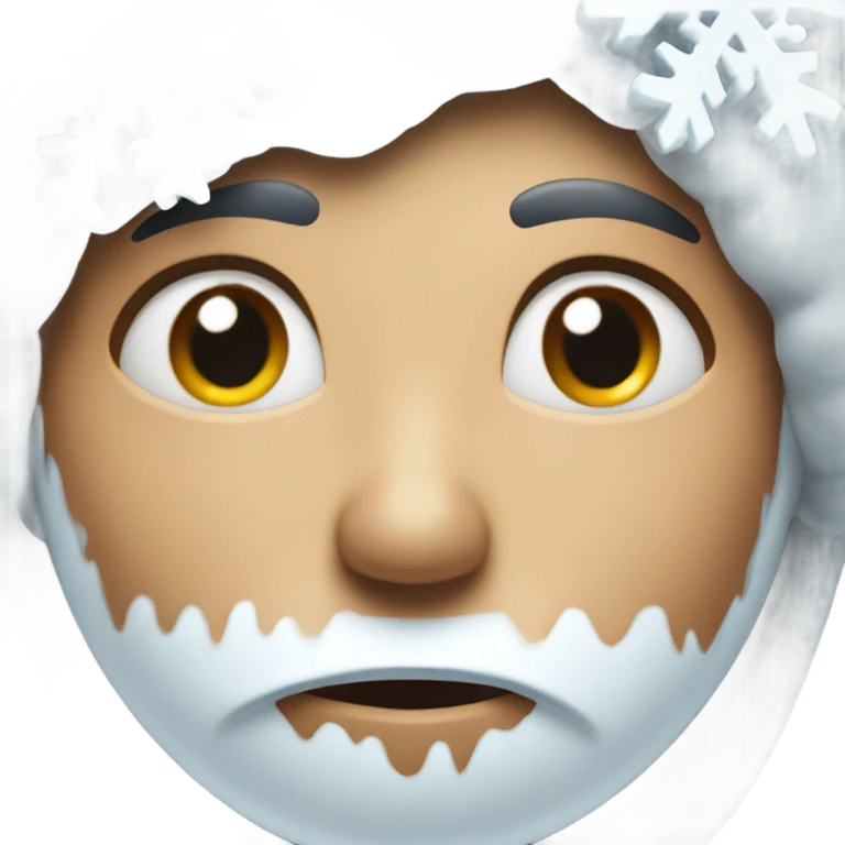 Cold face with snowflake  emoji