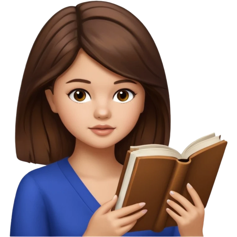 selena gomez is reading a book emoji