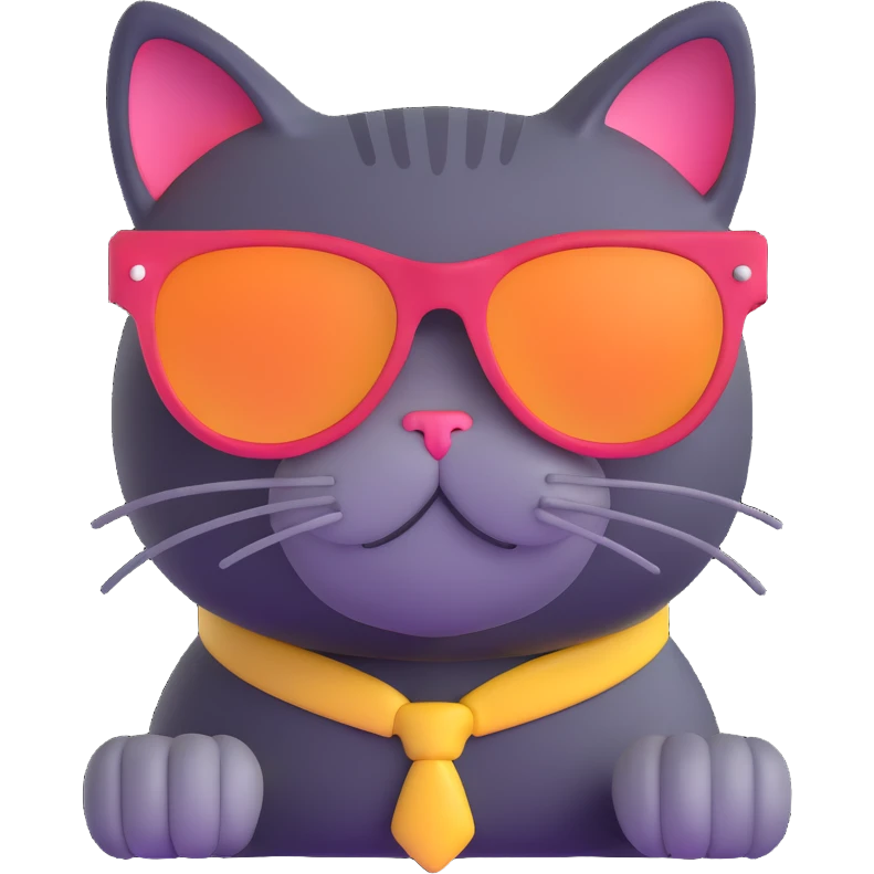cat wearing sunglasses emoji