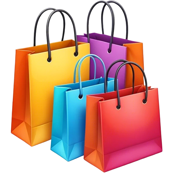 beautiful shopping bags emoji