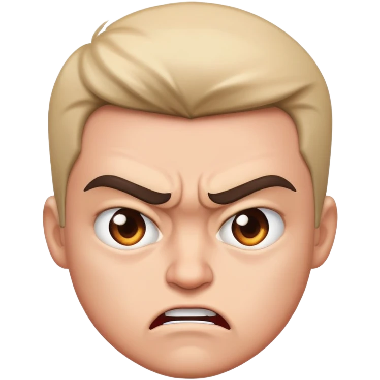 Angry in love emoji