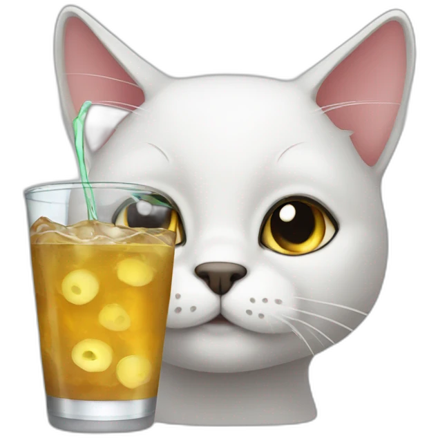 Cat which drink emoji