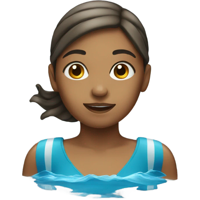 Girl swimming emoji