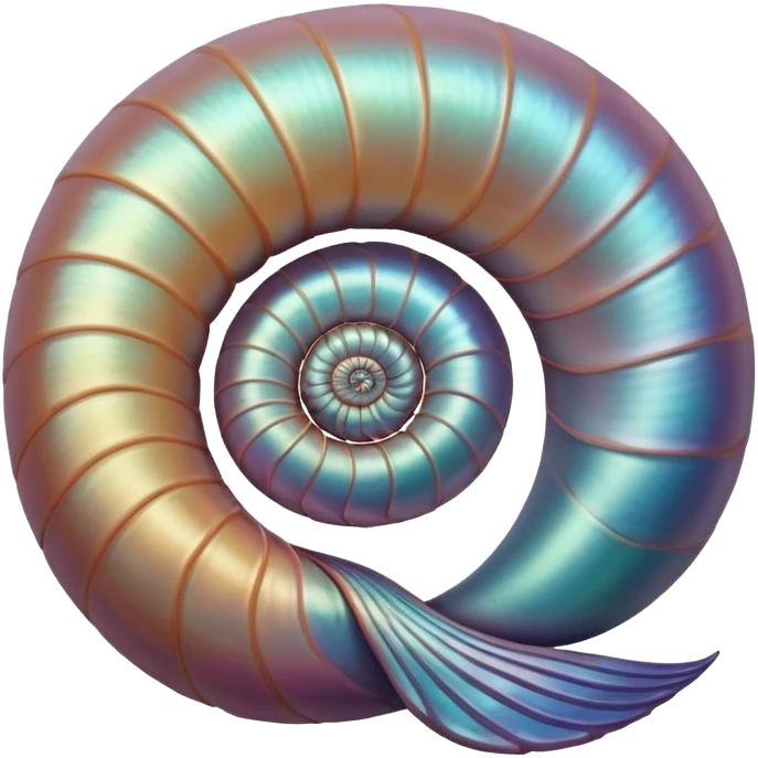 Nautilus shell emoji