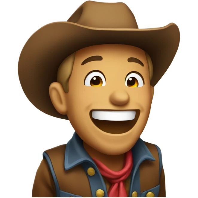 cowboy laughing emoji